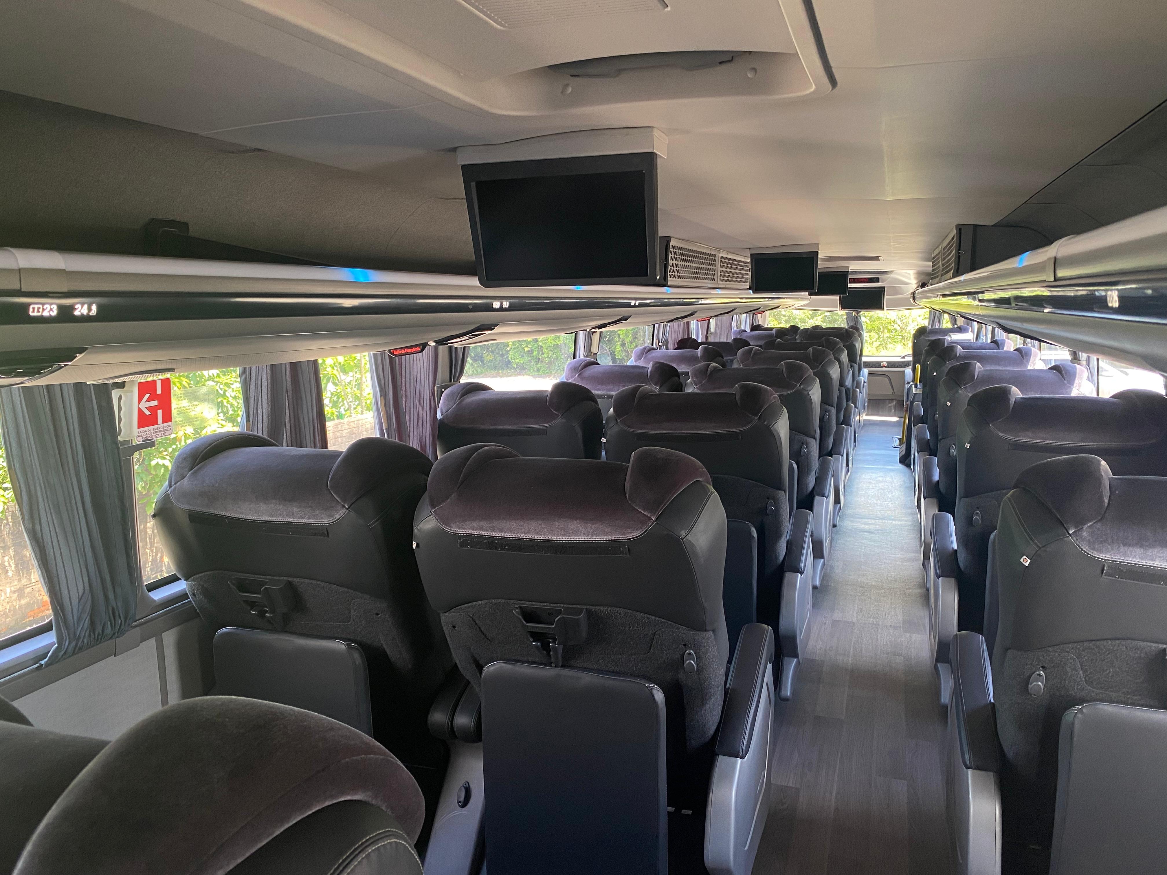 Interior do ônibus SuperBus